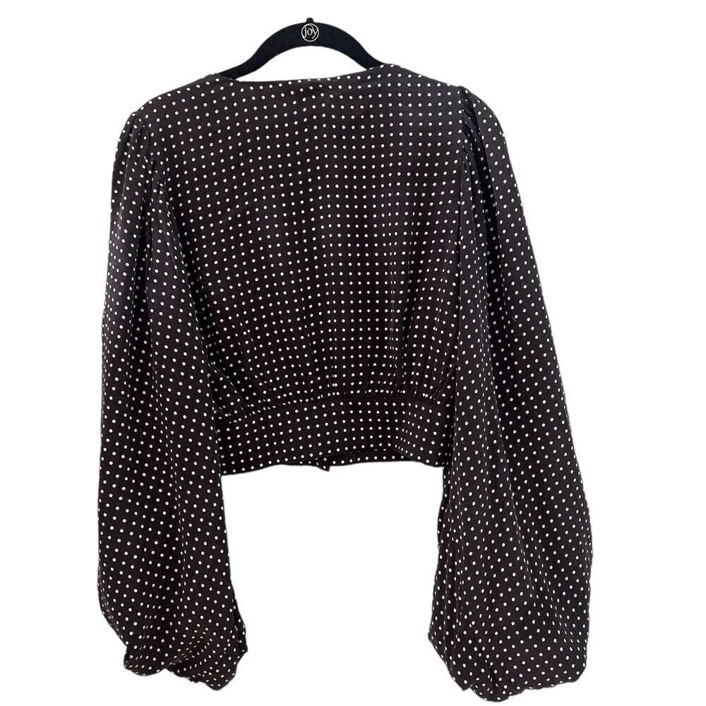 Equipment Sola Plunging Silk Top - True Black/Bright White S - Image 8