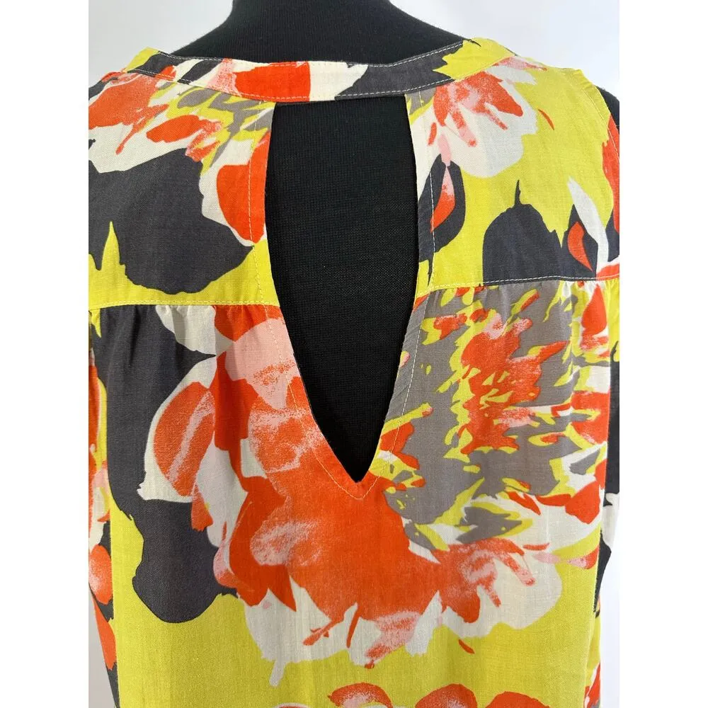 Uncle Frank Size Large Bold Floral Sleeveless Shift Dress Colorful Anthropologie - Image 5