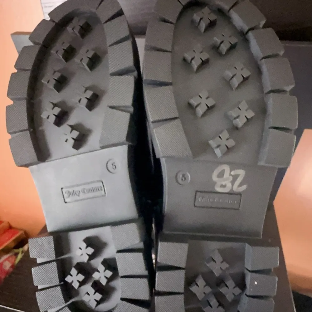 Juice Couture Ankle Boots Round Toe Logo diamonds comfortable Zipper Short Boots - Image 8