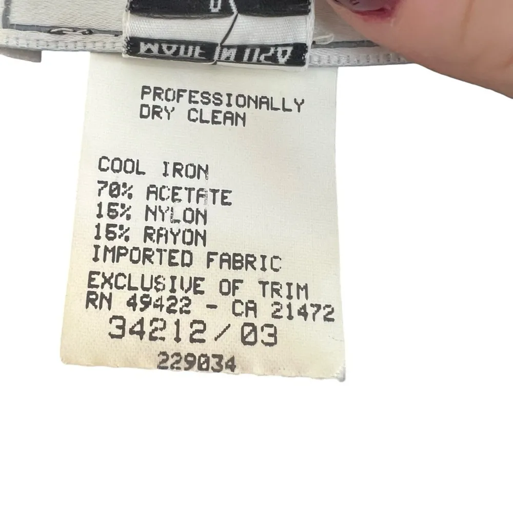 JESSICA MCCLINTOCK Gunne Sax Black Velvet Embroidered Puff Sleeve Dress Sz 9/10 - Image 6