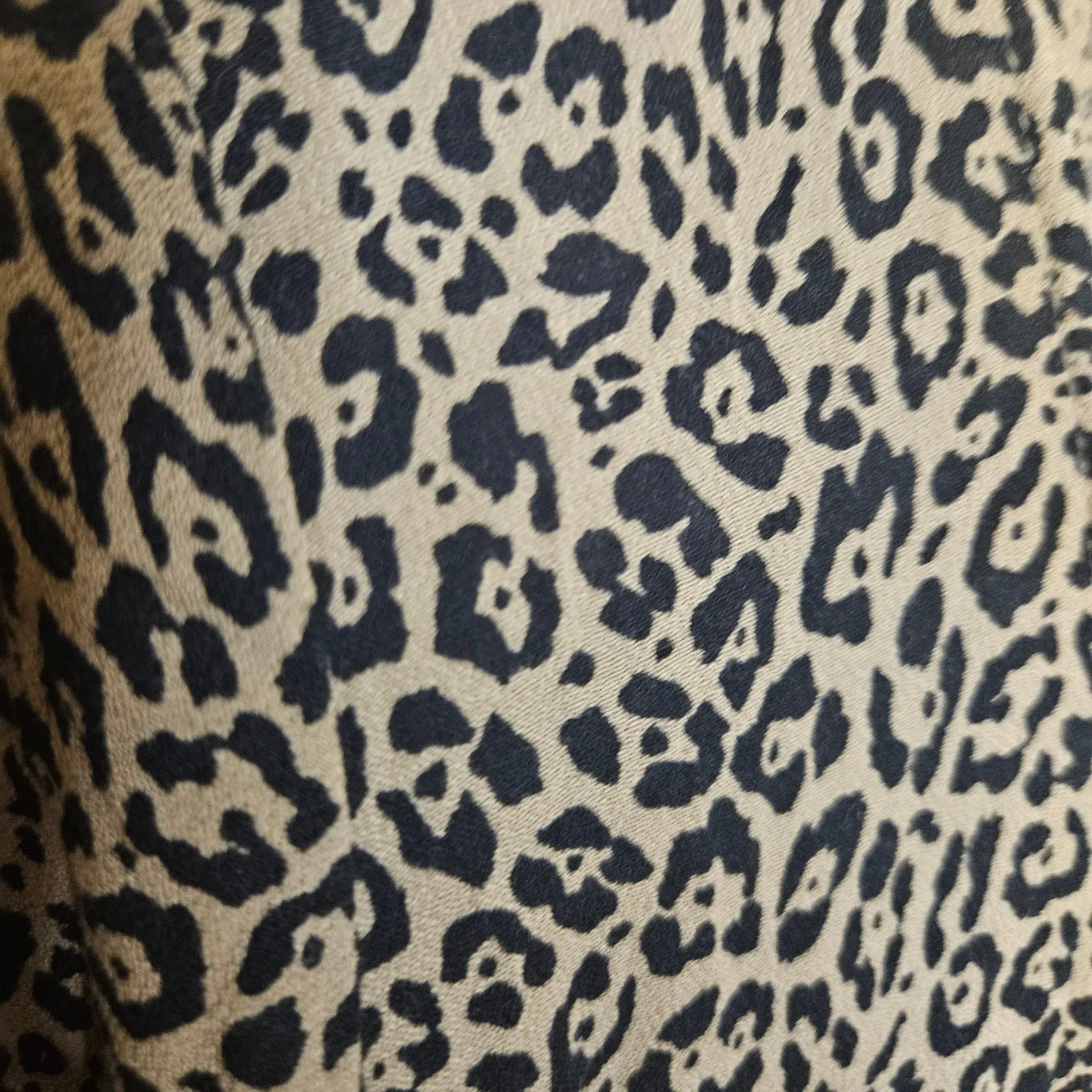 American Eagle Size Medium M Cheetah Print Comfy Dress Button Brown Black - Image 5