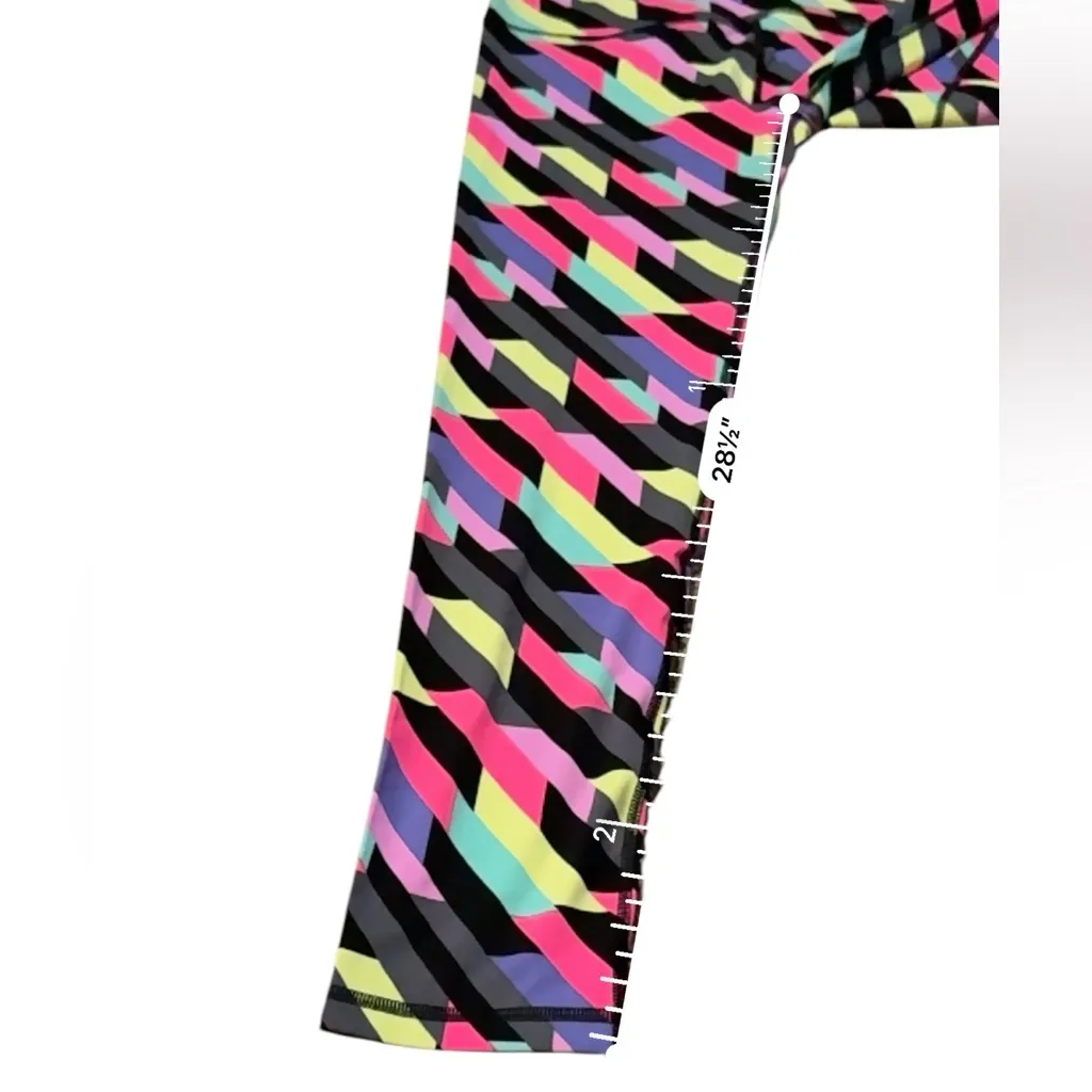Victoria Secret‎ Sport Knockout Multicolor Printed High Rise Leggings Sz L NEW - Image 8