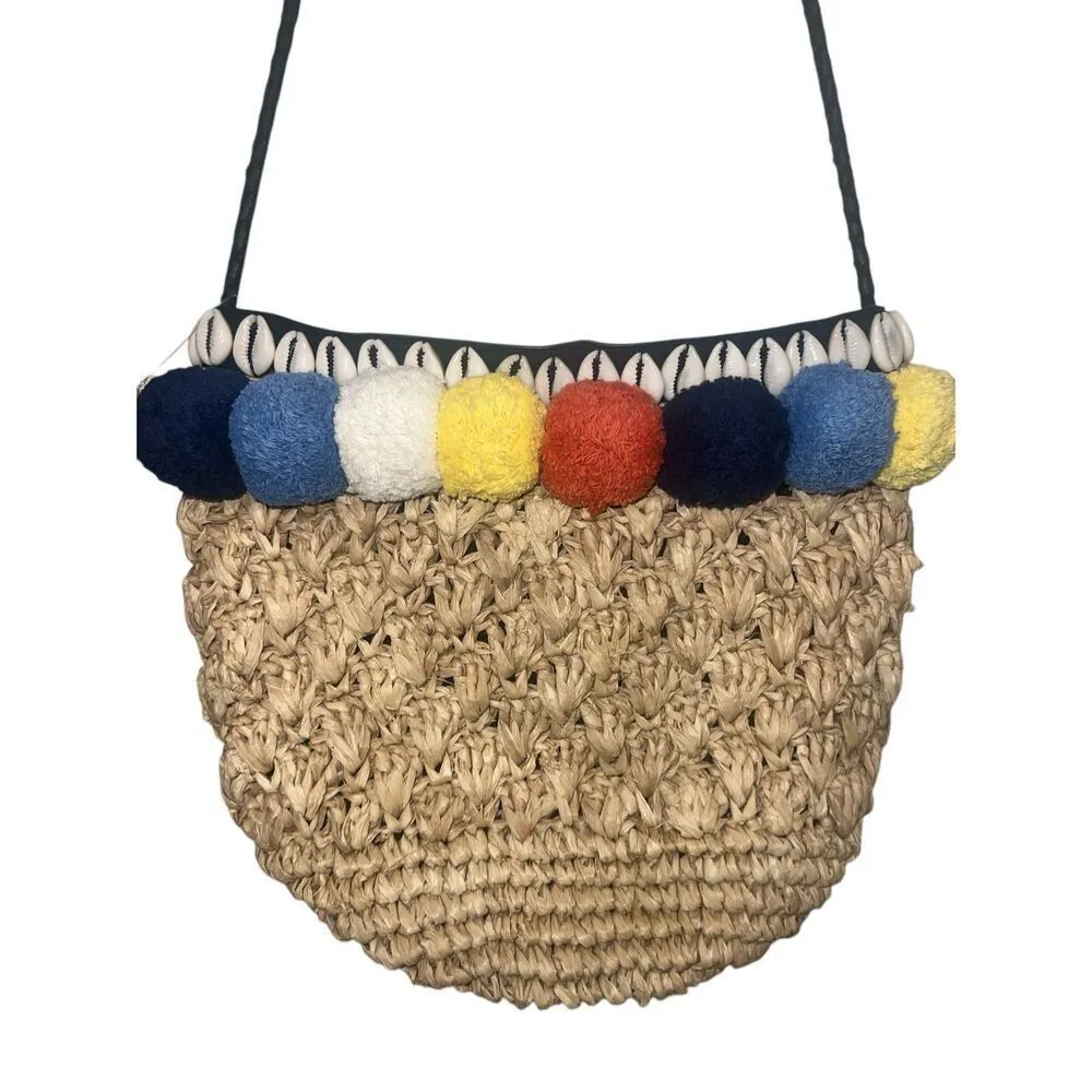 Anthropologie ✨ Cleobella Crossbody Shells & Pompom Bag✨ - Image 3