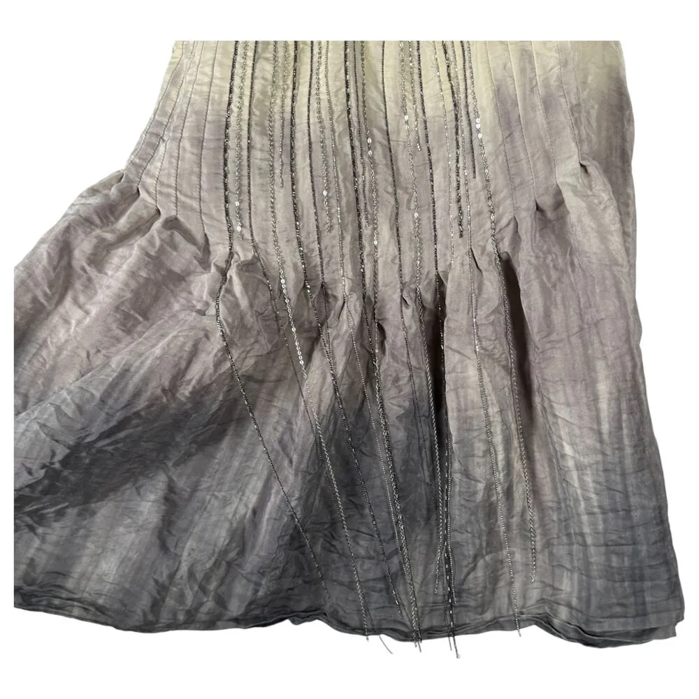 Rebecca Taylor Silk Chain Embellished Sleeveless Blouse Size 6 - Image 5