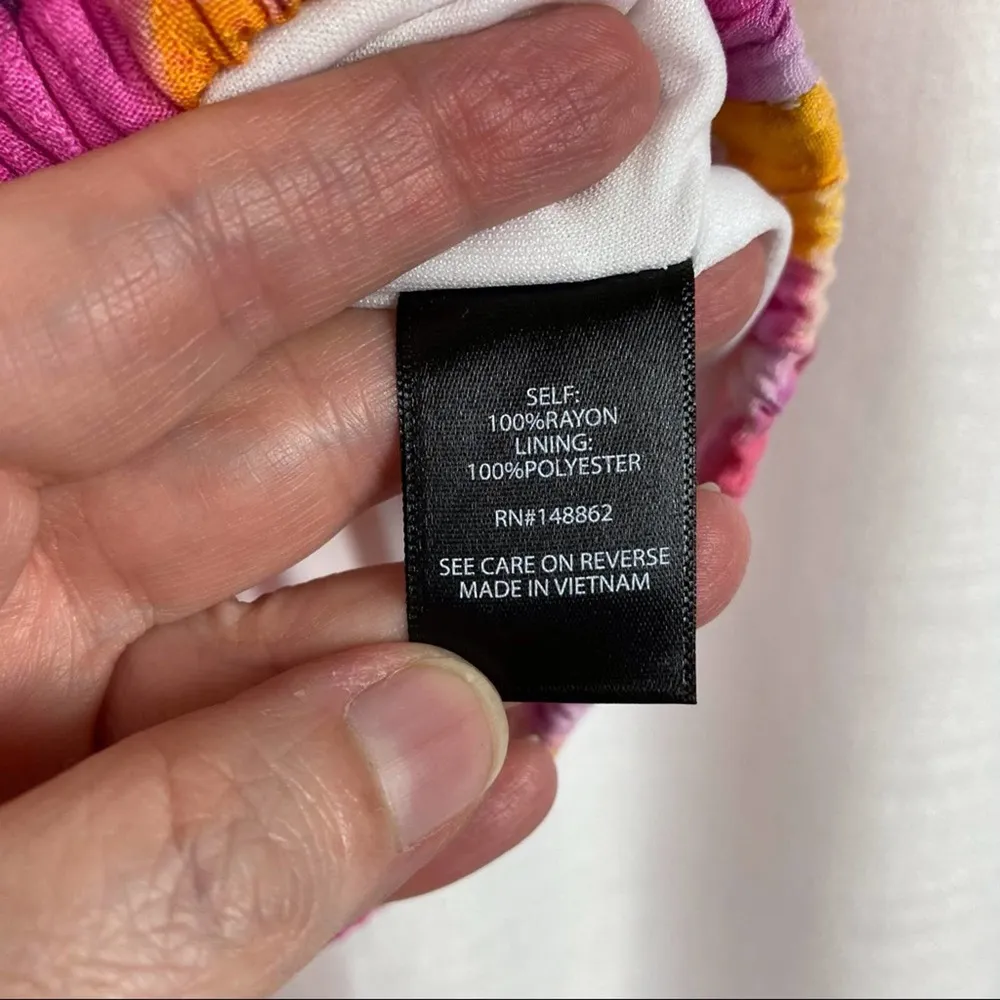 Torrid Pink&Orange Watercolor Tie Dye Skirt&Crop Set Sz.1 NWT - Image 14