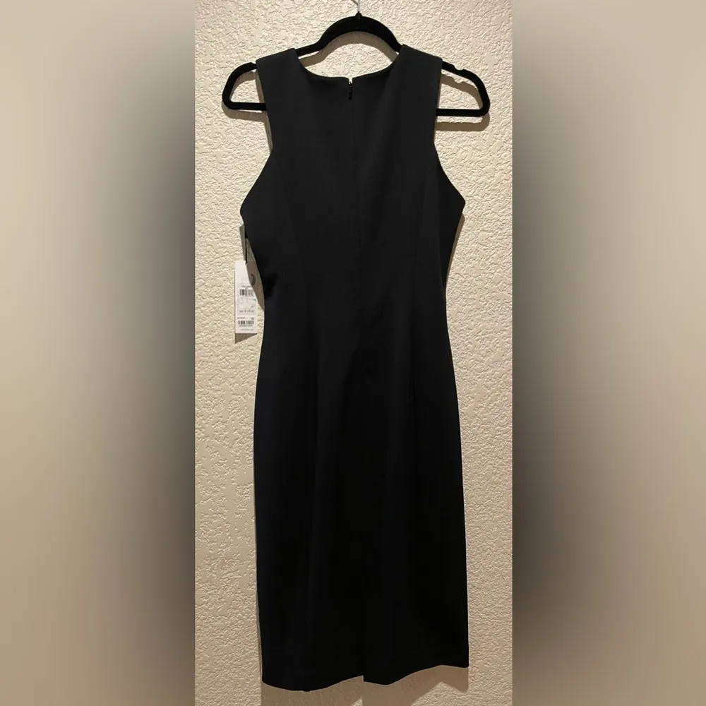 NWT Calvin Klein Knit Sleeveless Halter Black Dress Size 8 - Image 3