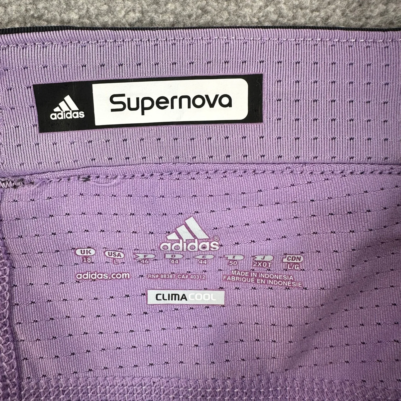 Adidas Supernova Tennis Skort Women's Large Climacool Purple Gray Pleated Golf - Image 4