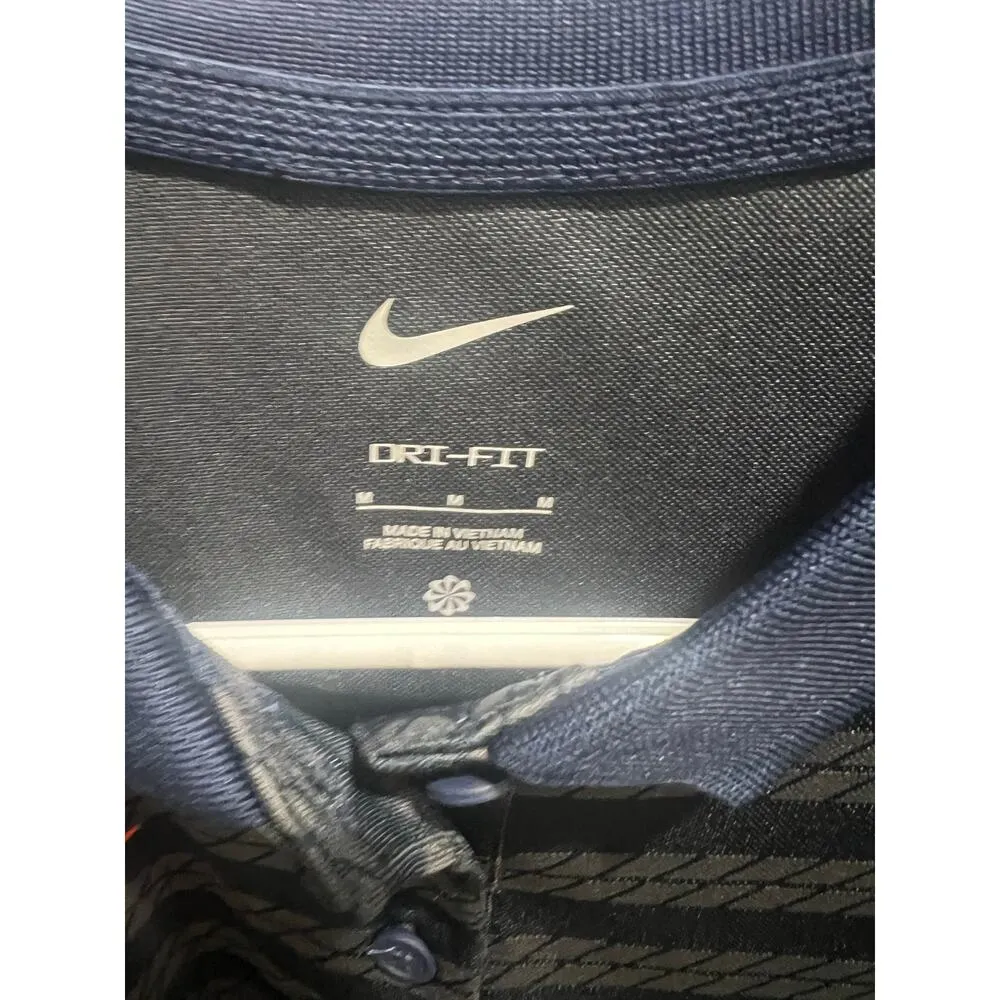 Nike Women’s Dri-FIT Polo Shirt Medium Blue Stripe NWT Golf Tennis FJ9573-423 - Image 4