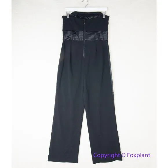 New! White‎ House Black Market Strapless Tuxedo Jumpsuit, size 10 - Image 11