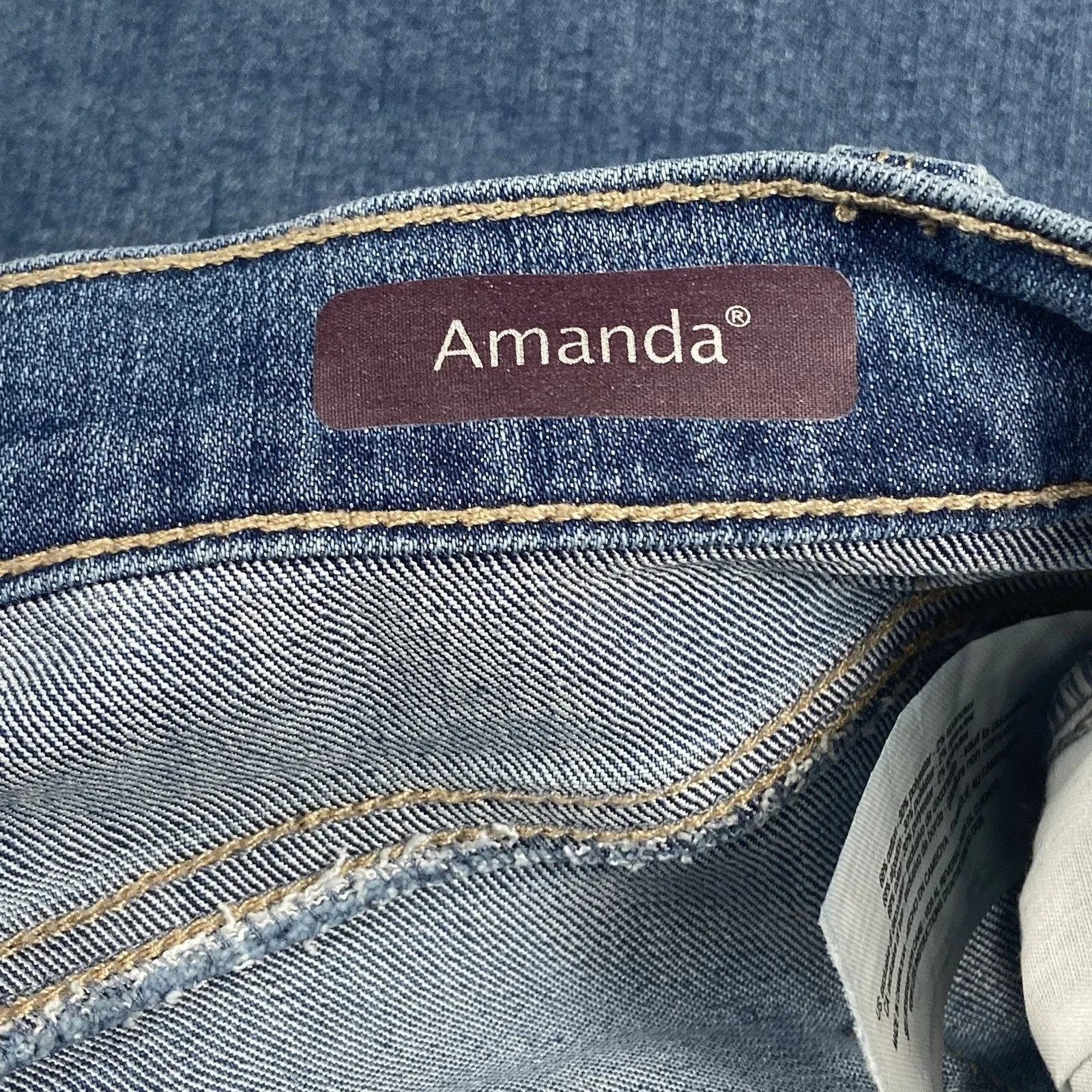 Gloria Vanderbilt Jeans Womens 8 Amanda Classic High Rise Straight Denim Pants - Image 4