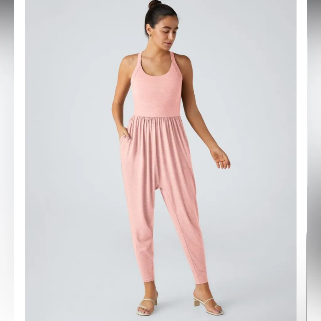 NWT HALARA U Neck Pocket Harem Casual Jumpsuit-Easy Peezy Edition size XL - Image 3