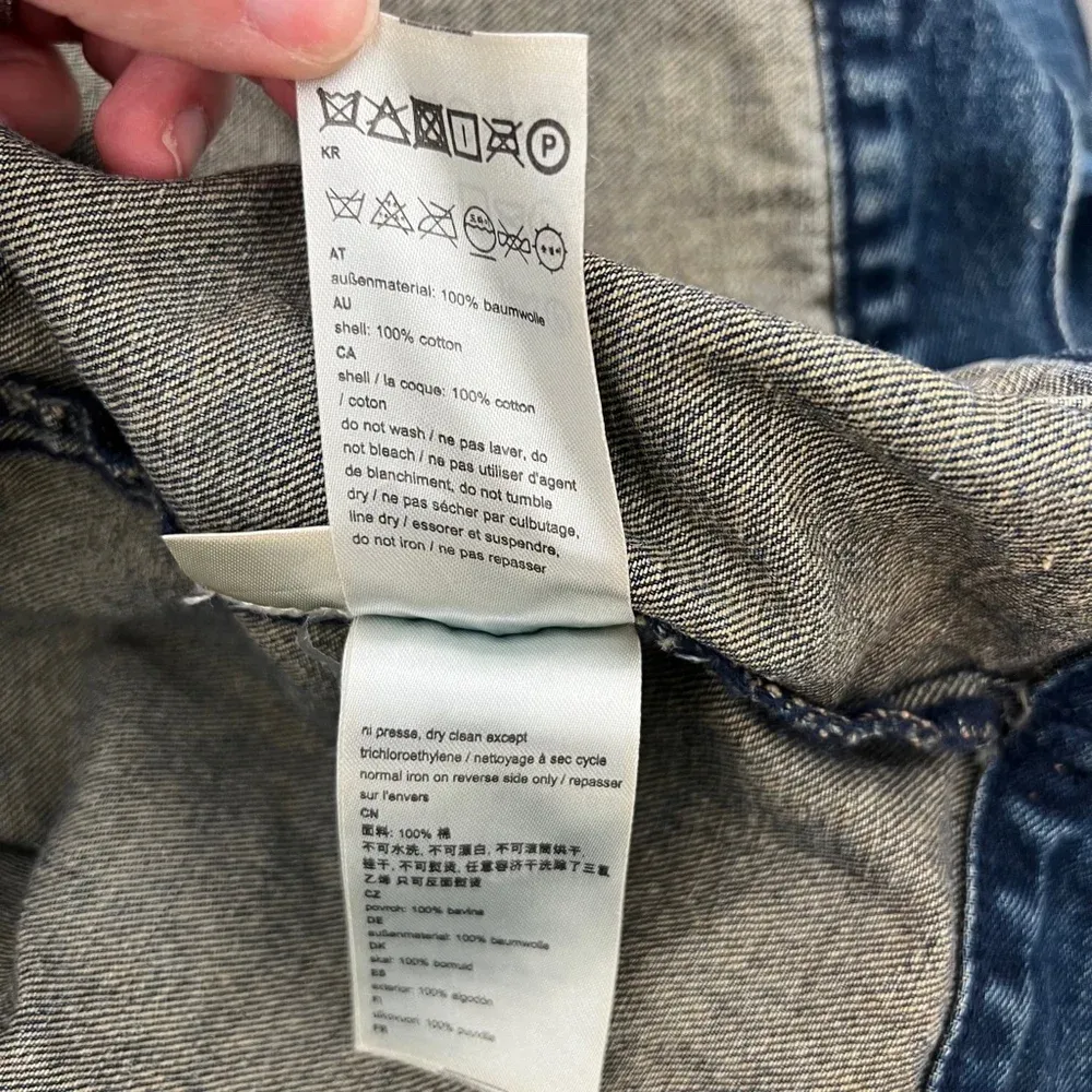 Men's Conspiracy by WESC Blue Denim Trucker Thrills Jacket Size‎ L Womens Sz XL Size L - Image 9