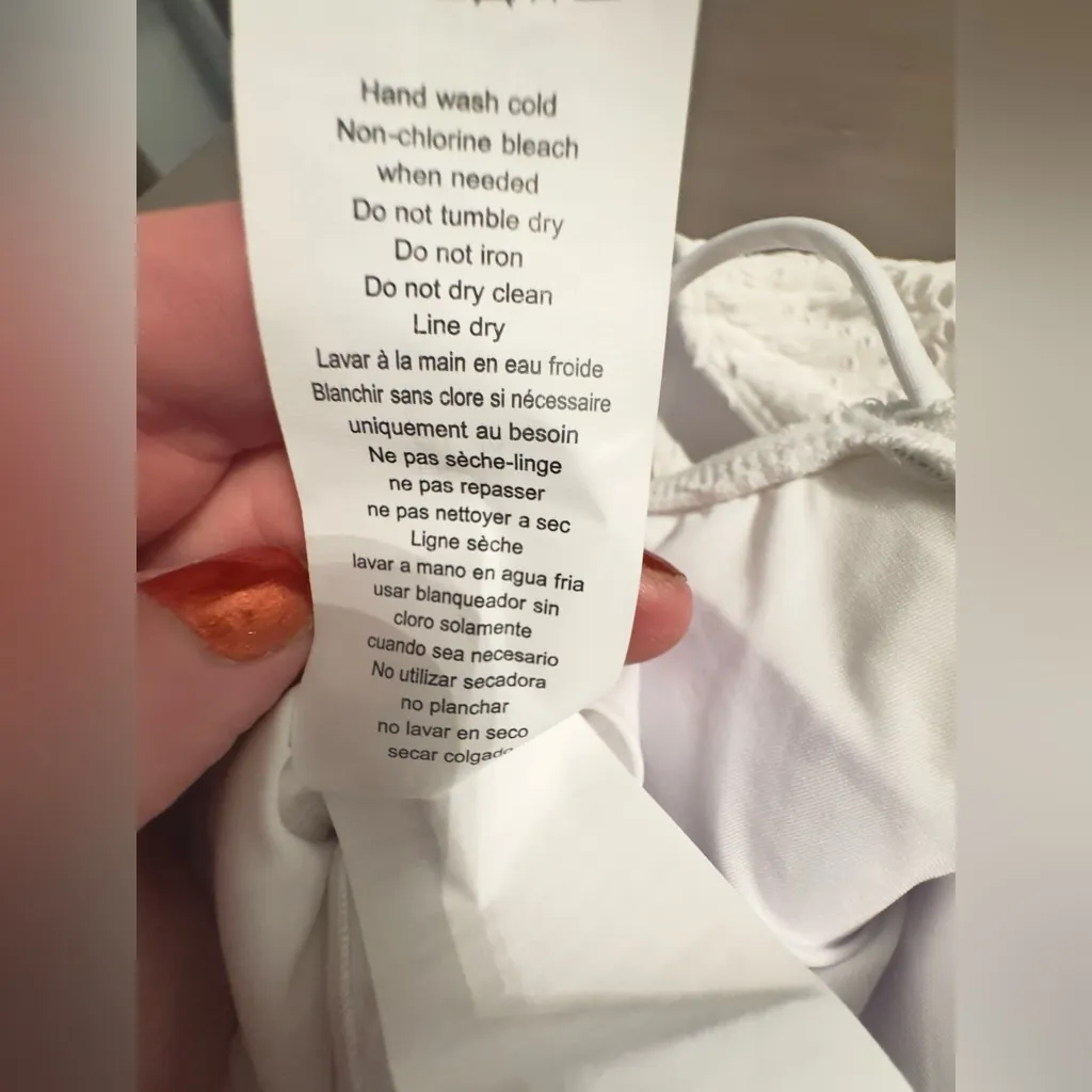 NWT La Blanca Saltwater Sands One Piece Swimsuit In White size 8 - Image 12