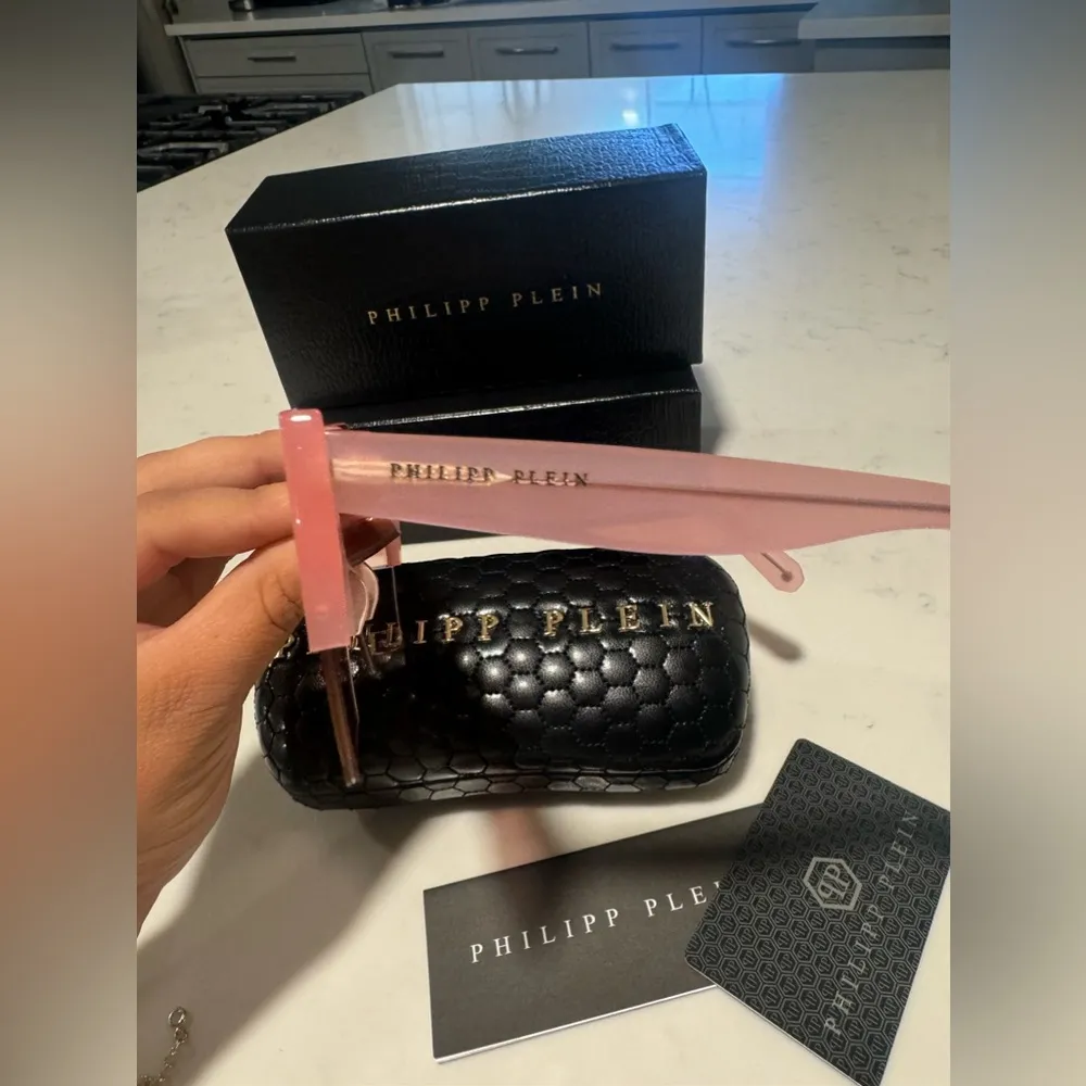 PHILIPP PLEIN statement rose pink Mirror geometric sunglasses 💕 - Image 10