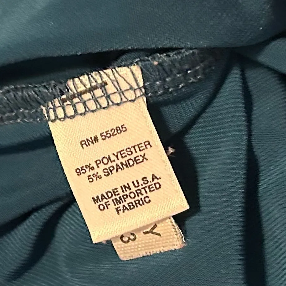 Express Small Teal Sleeveless Blouse With Side Bow Tie - Image 4