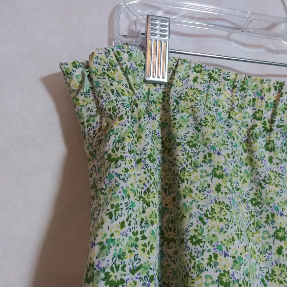 Davi & Dani Green Combo Ruffle Tiered Midi Skirt Cottage Simple Prairie Size 1X - Image 8