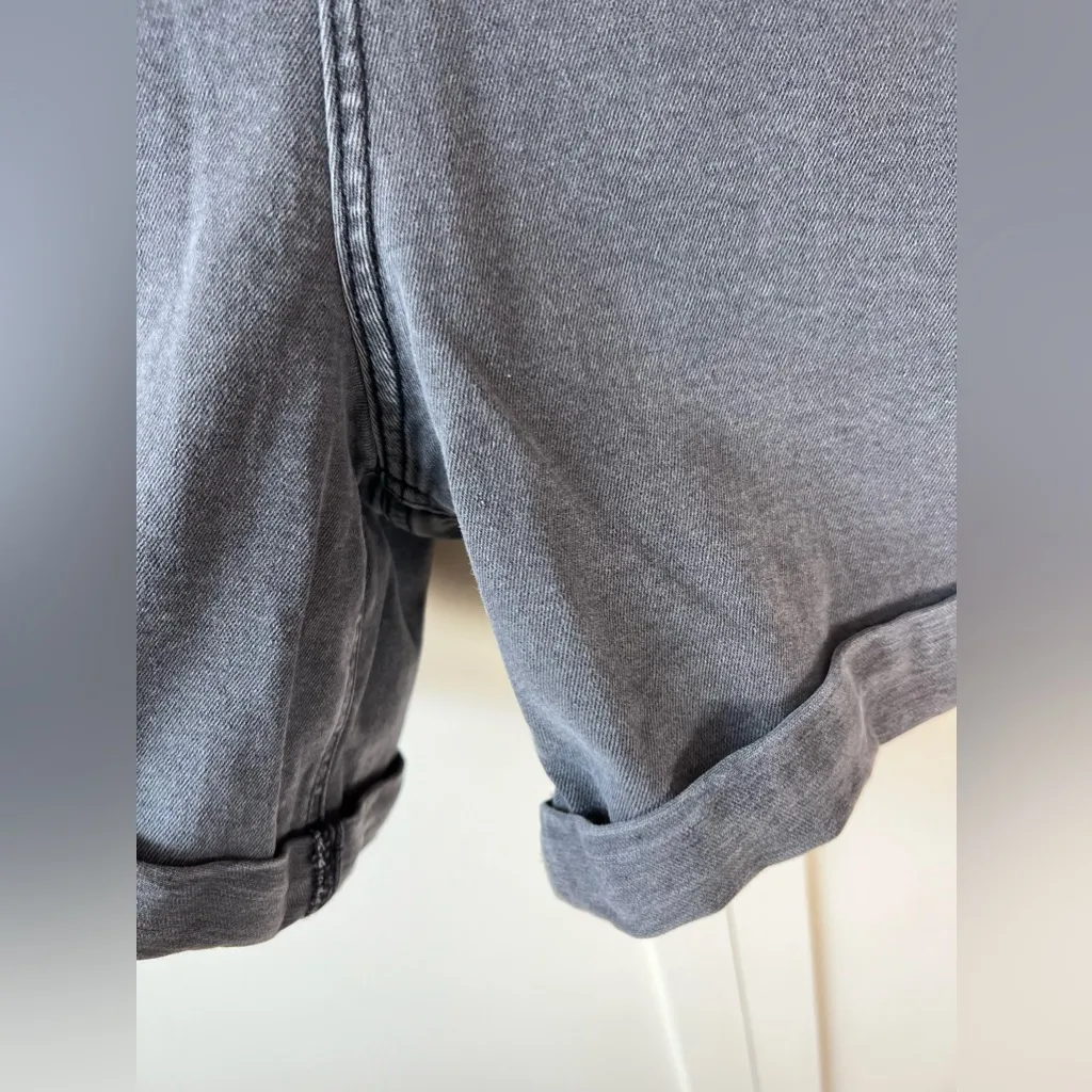 New Look Curves Women’s Black‎ Denim Boyfriend Shorts Plus Size 20 Black - Image 6