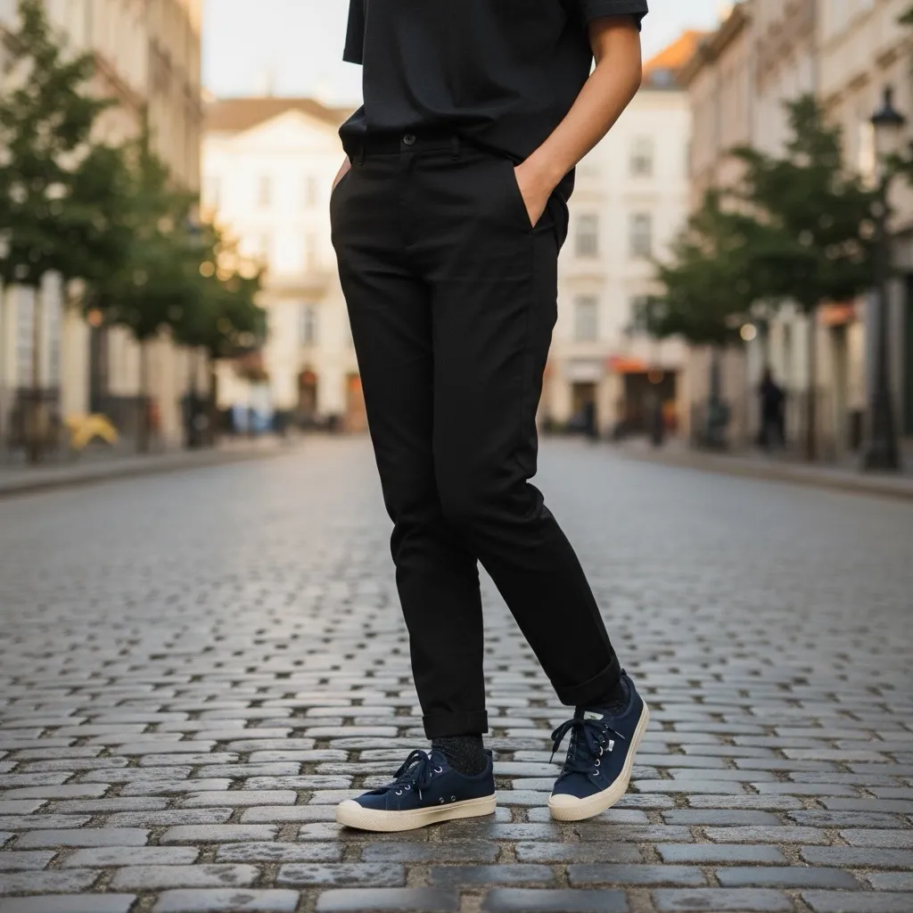 Cariuma Navy Blue Oca Low Top Canvas Lace Up Sneakers Shoes size 9 - Image 2