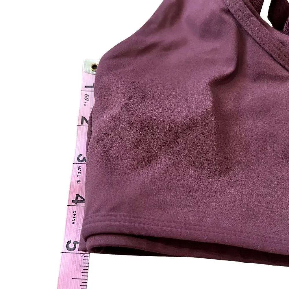 Gymshark Women's XS Purple Crossover Sports Bra Yoga Gym Activewear - Image 5