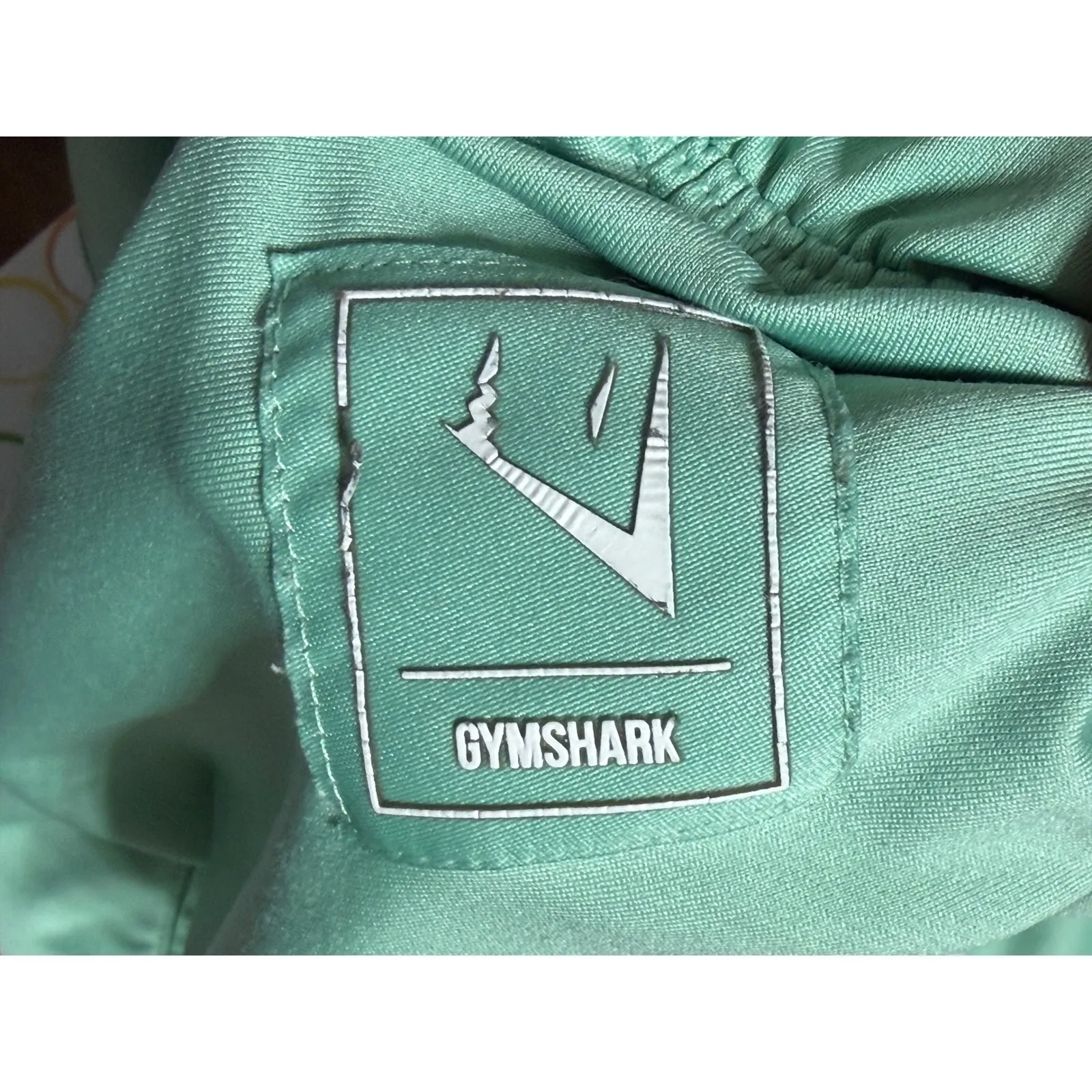 Gymshark Seamless Shorts Mint Green Women's Size S Athletic Workout Lounge - Image 3