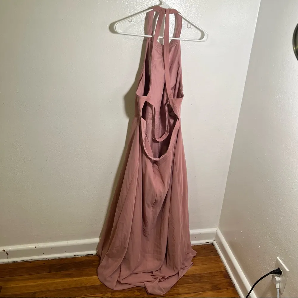 Azazie Clarice Bridesmaid Dress Dusty Rose - Image 8