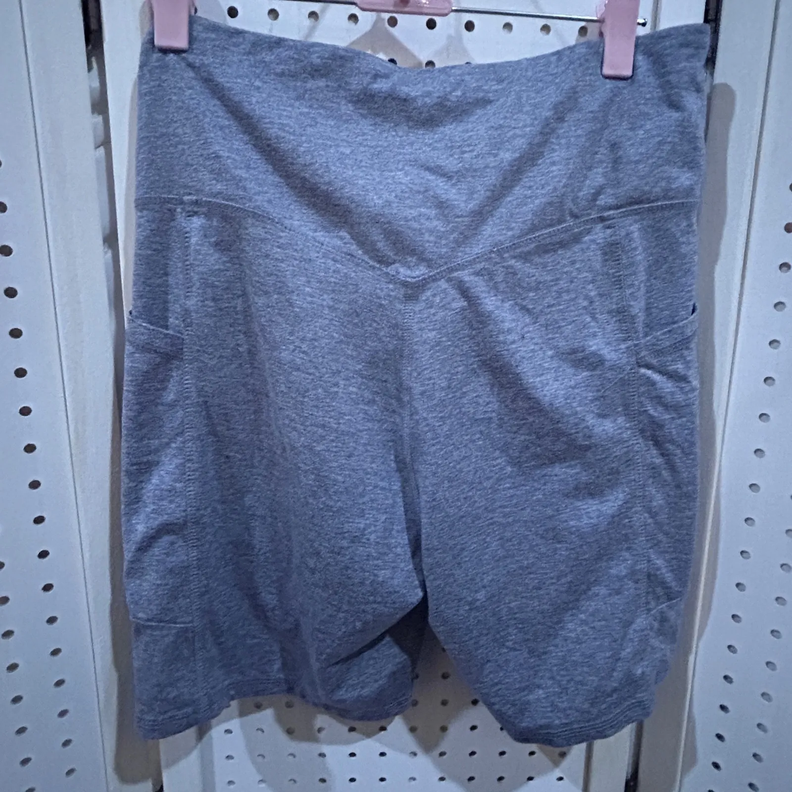 Zobha Gray High Waisted Bike Shorts with Pockets Women's Size XL Athletic - Image 5