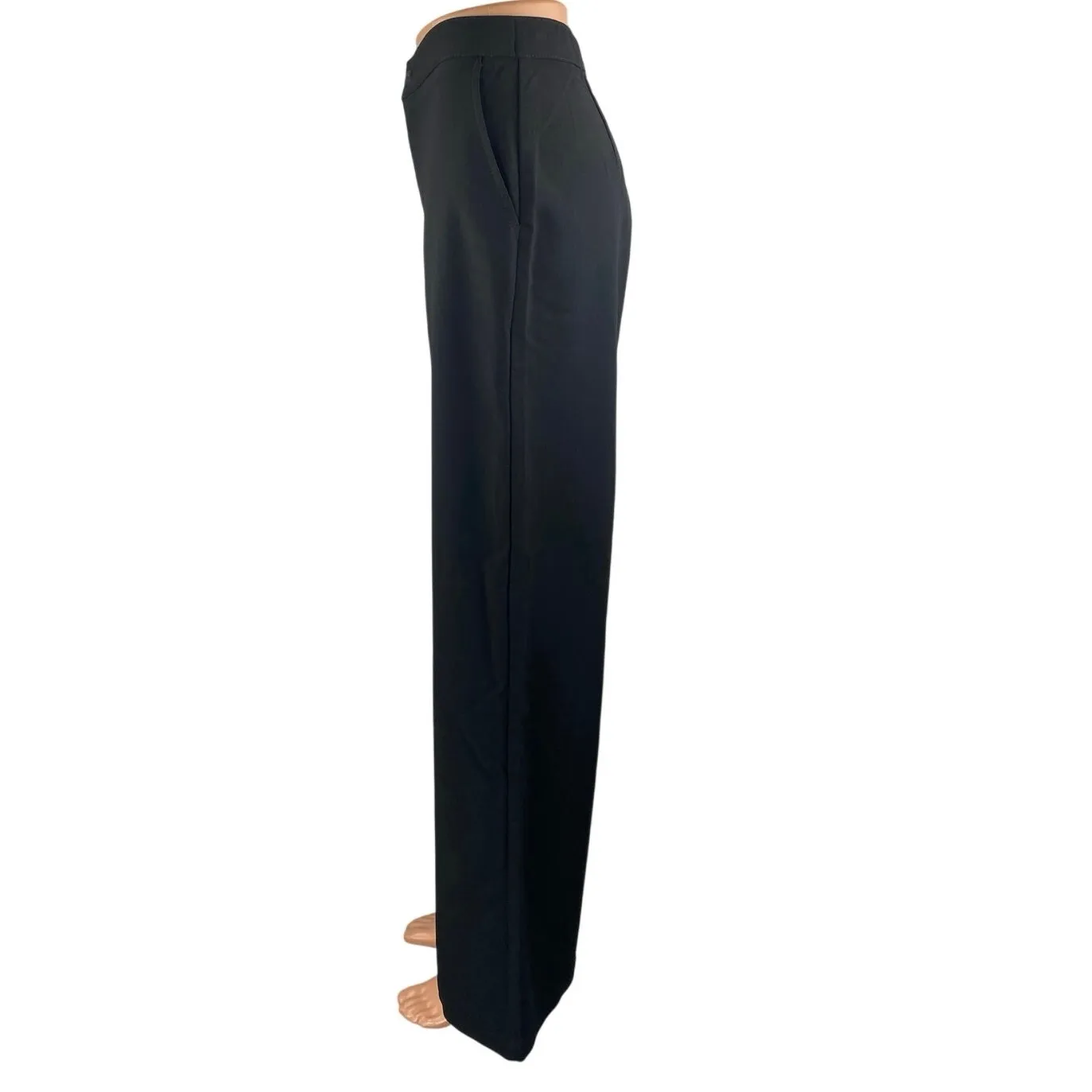 Social Tourist Women's Black Ultra High Rise Wide Leg Trousers Dress Pants Sz S - Image 2
