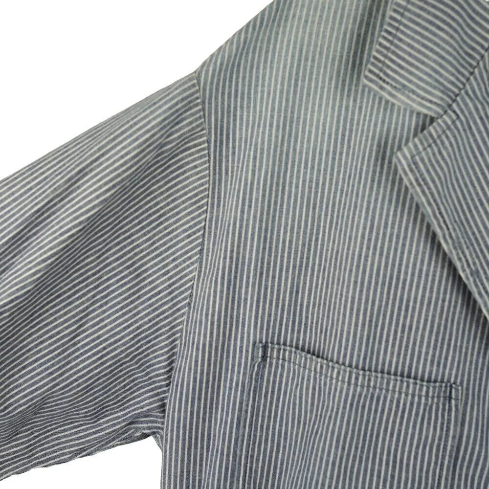 AG ADRIANO‎ GOLDSCHMIED Rochelle Romper Coveralls Shorts Stripe Size L - Image 7