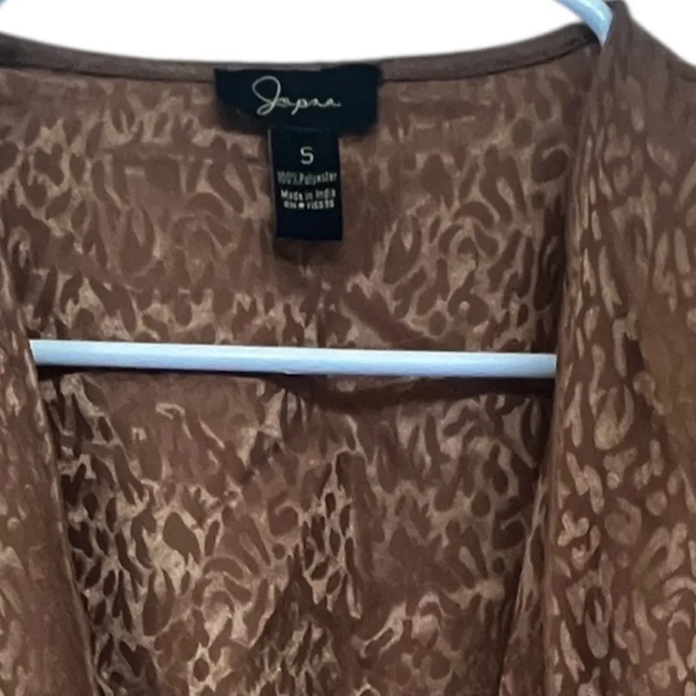 Japna Brown Animal Print Blouse - Image 5