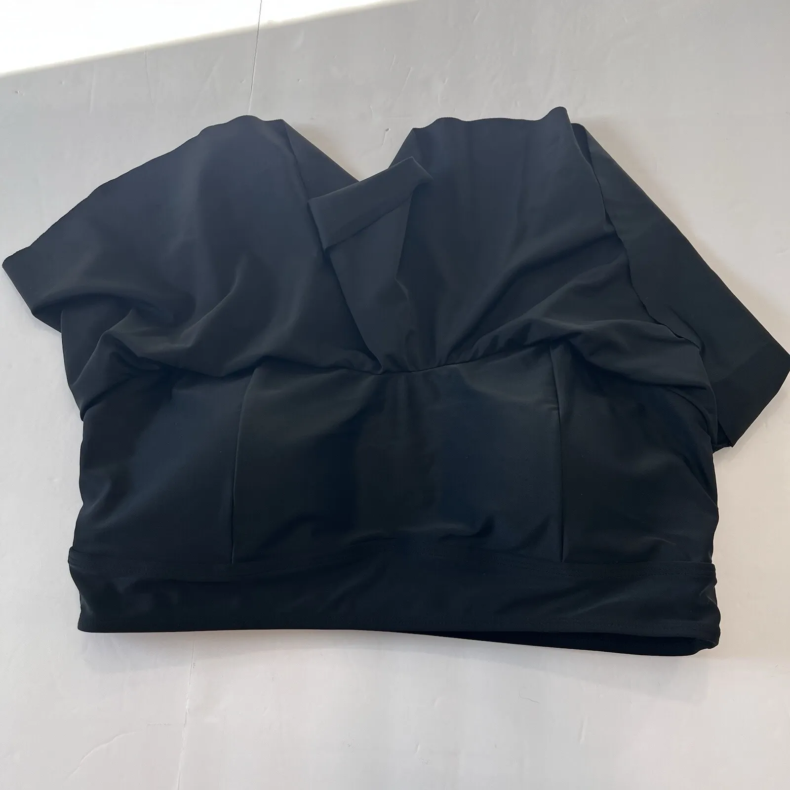 Torrid Black Adjustable Convertible Wireless Straight Flounce Bikini Top Size 2X - Image 11