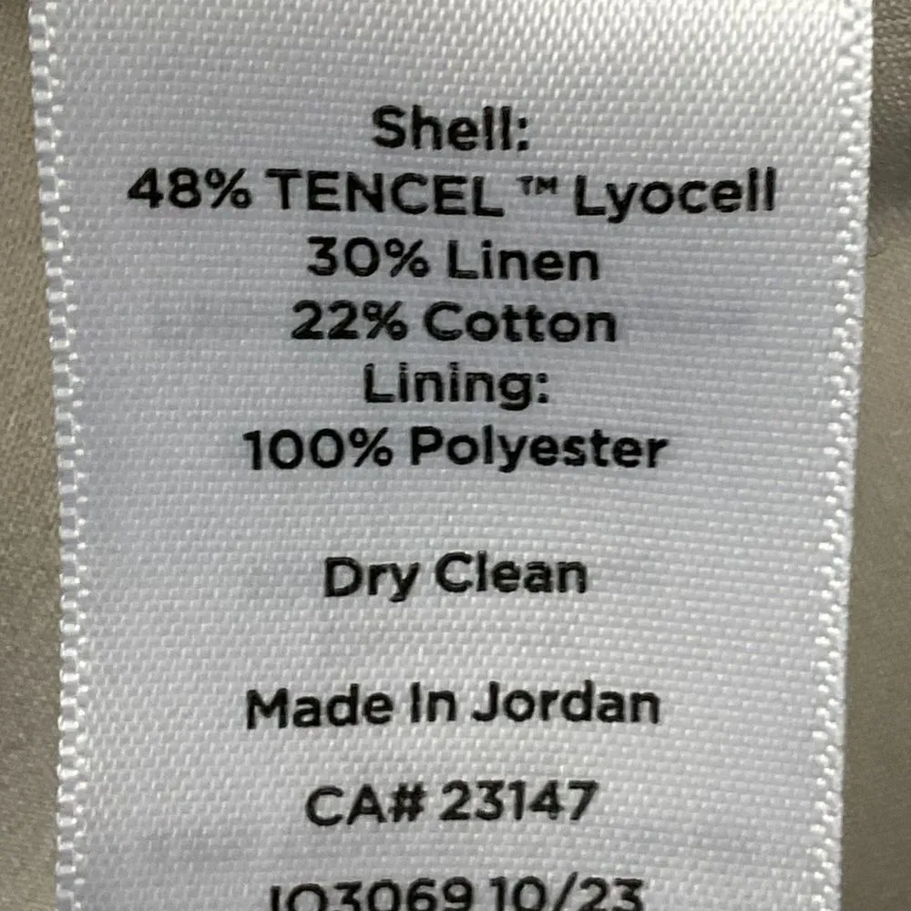 Talbots Petite Double Breasted Blazer‎ Jacket Sz 2P Beige Long Sleeve Work - Image 11