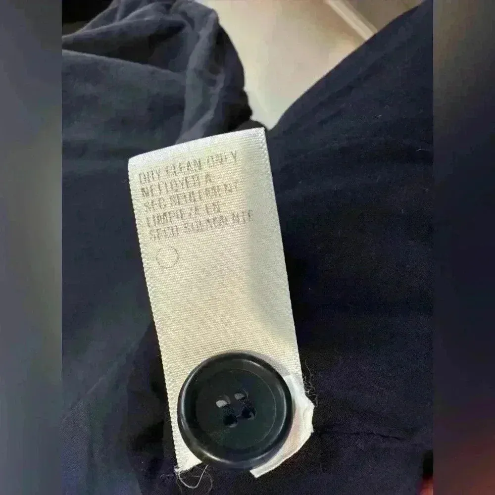 James Perse Women’s Drape Lapel One Button Pockets Lightweight Black Blazer Sz 2 - Image 9