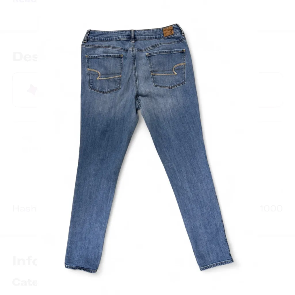 American Eagle Outfitters Classic Blue Straight Jeans - Image 2