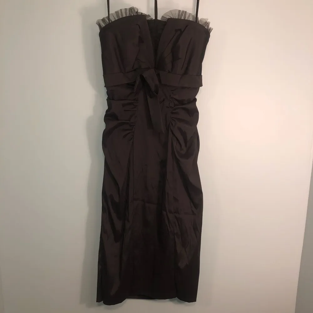 David’s bridal black party bridesmaid dress size 6! - Image 2