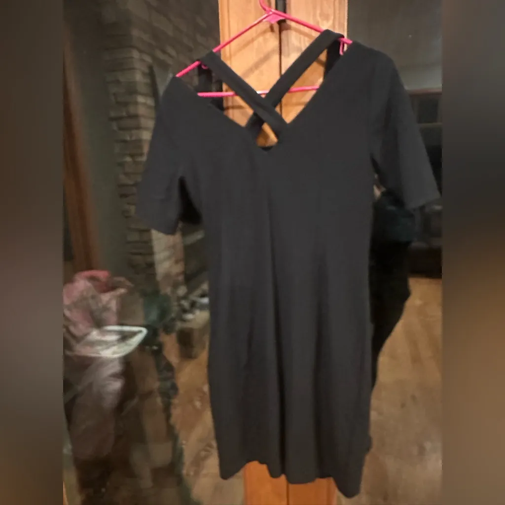 Boston Proper Black Mini Dress - Image 2