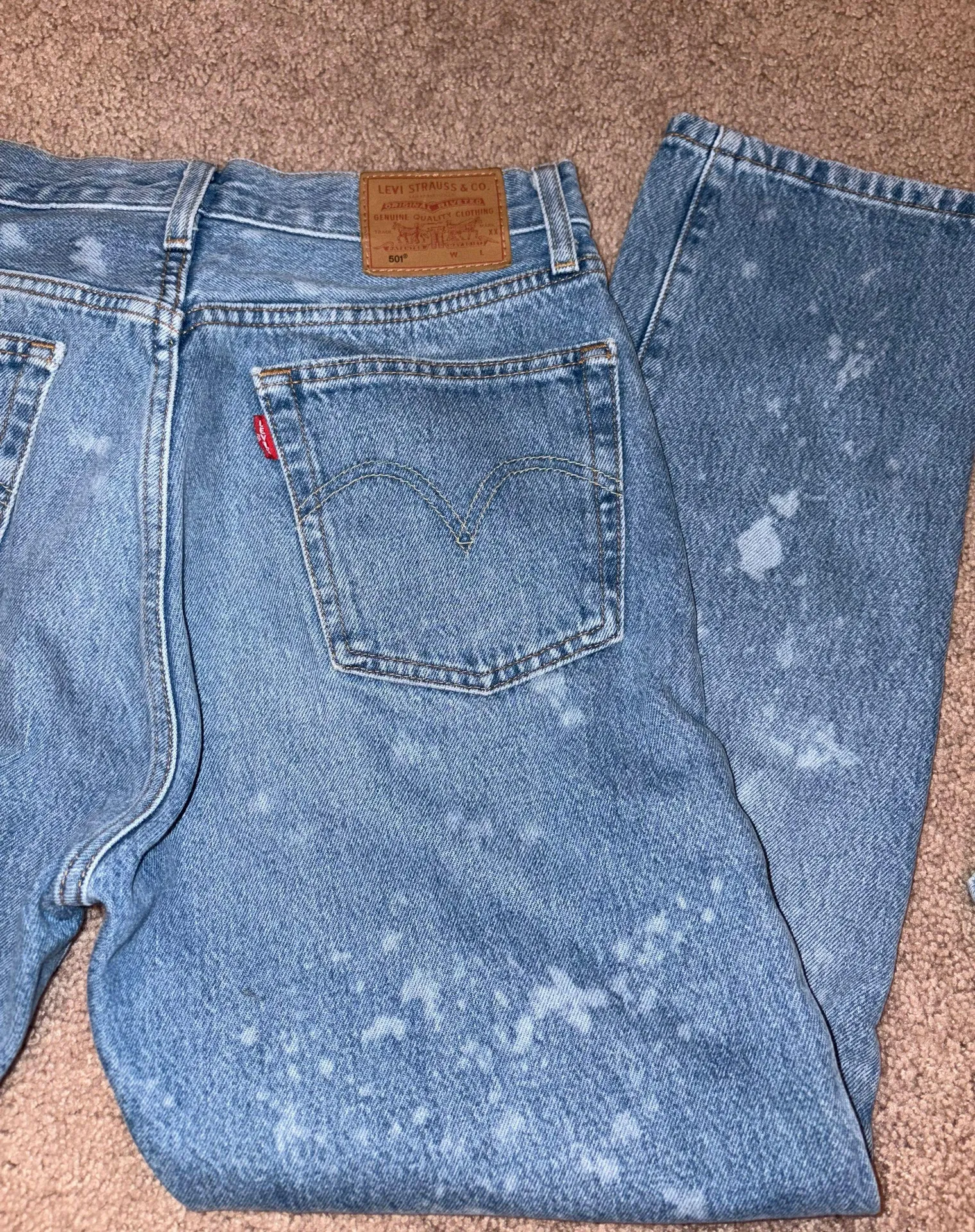 Levi’s Vintage Denim Splatter Jeans  - Image 6