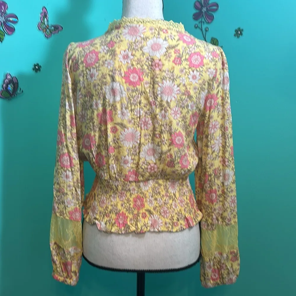 Self ❤️ E Self Esteem floral print lace trim blouse - Image 8