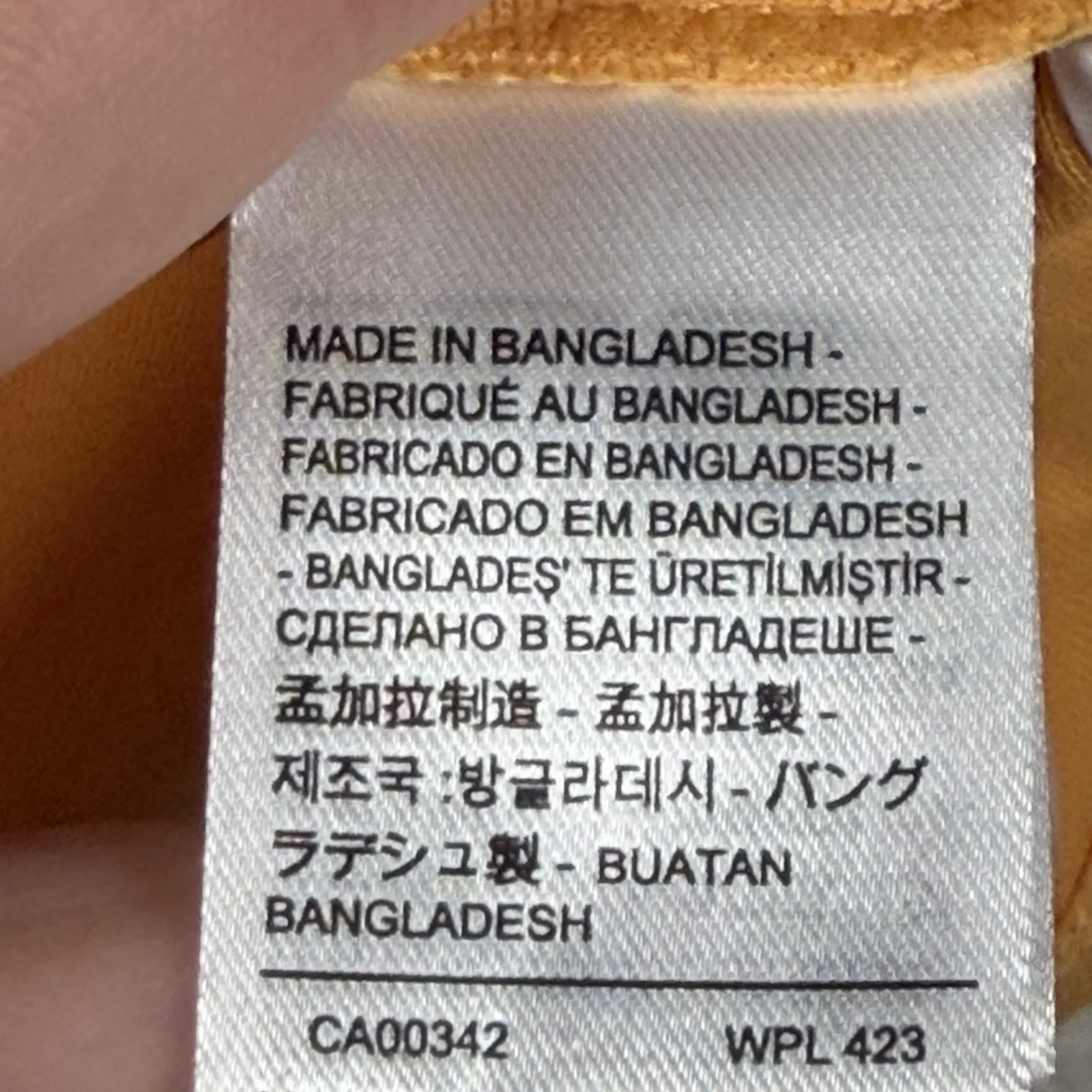 Levi's Graphic Top Women's Size Medium Tee T-Shirt Orange Cropped Y2K Basic - Image 5