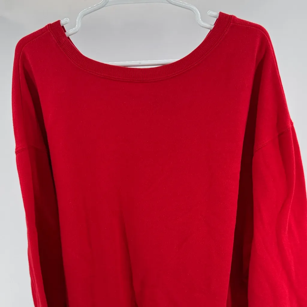 Disney Women's Mickey Minnie Christmas holiday sweatshirt 3X plus boat neck - Image 3