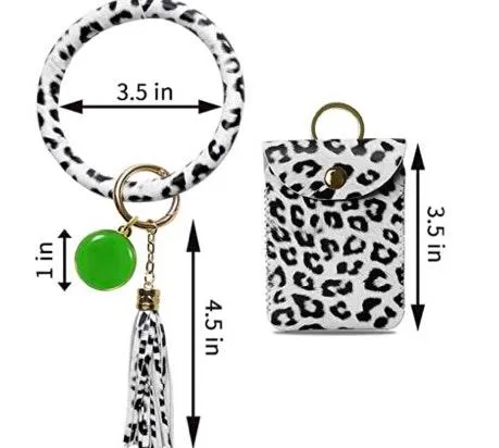 Bracelet Keychain Wallet White - Image 2