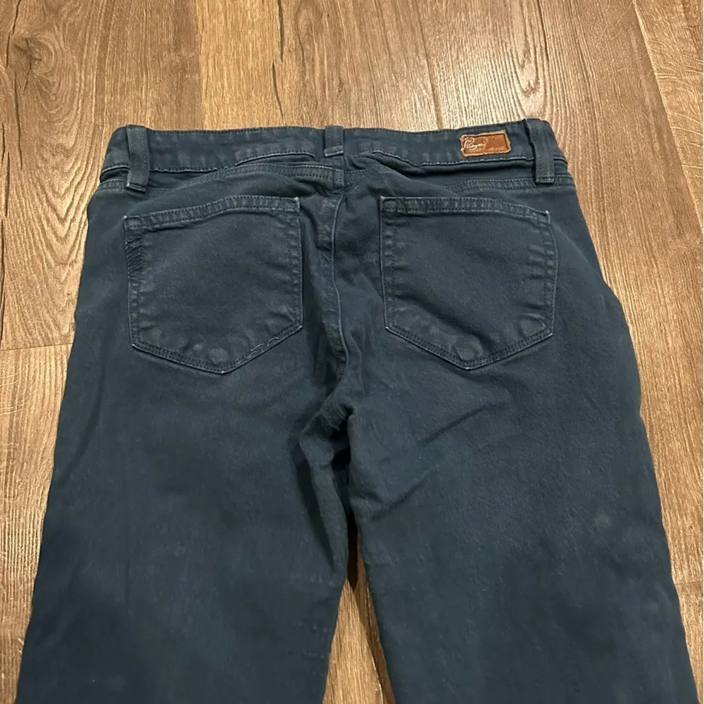 Paige Peg Skinny Leg Jeans Womens 27X32 Blue Medium Wash Stretch 5 Pocket Denim - Image 12