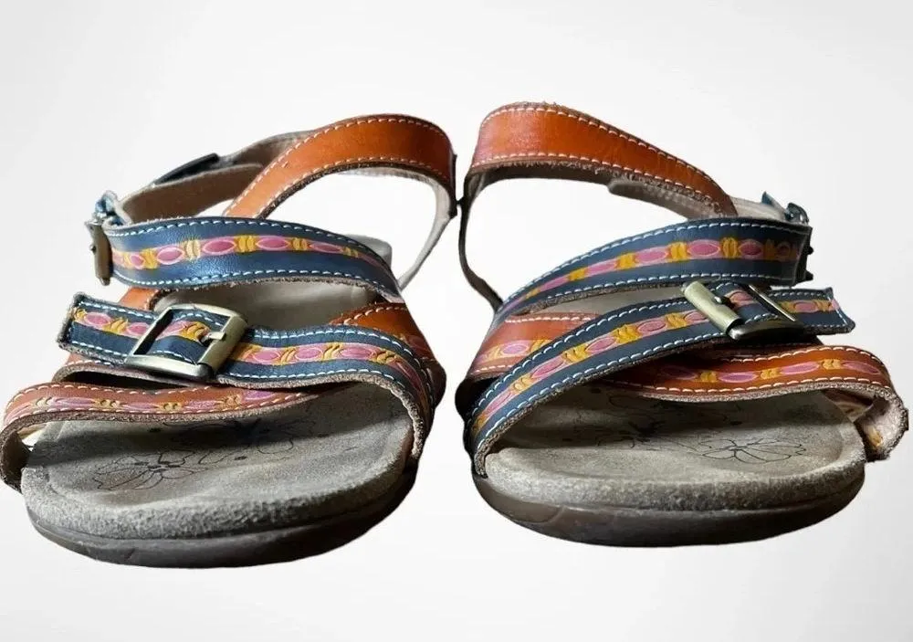 L'ARTISTE BY SPRING‎ STEP Women's Lillana Leather Sandals 8.5 | GUC - Image 4