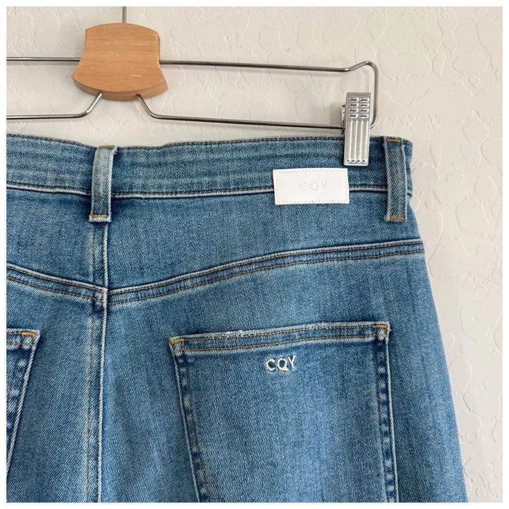 NEW Anthropologie CQY Sunday Ultra High-Rise Cropped Wide-Leg Jeans Size 31 - Image 12