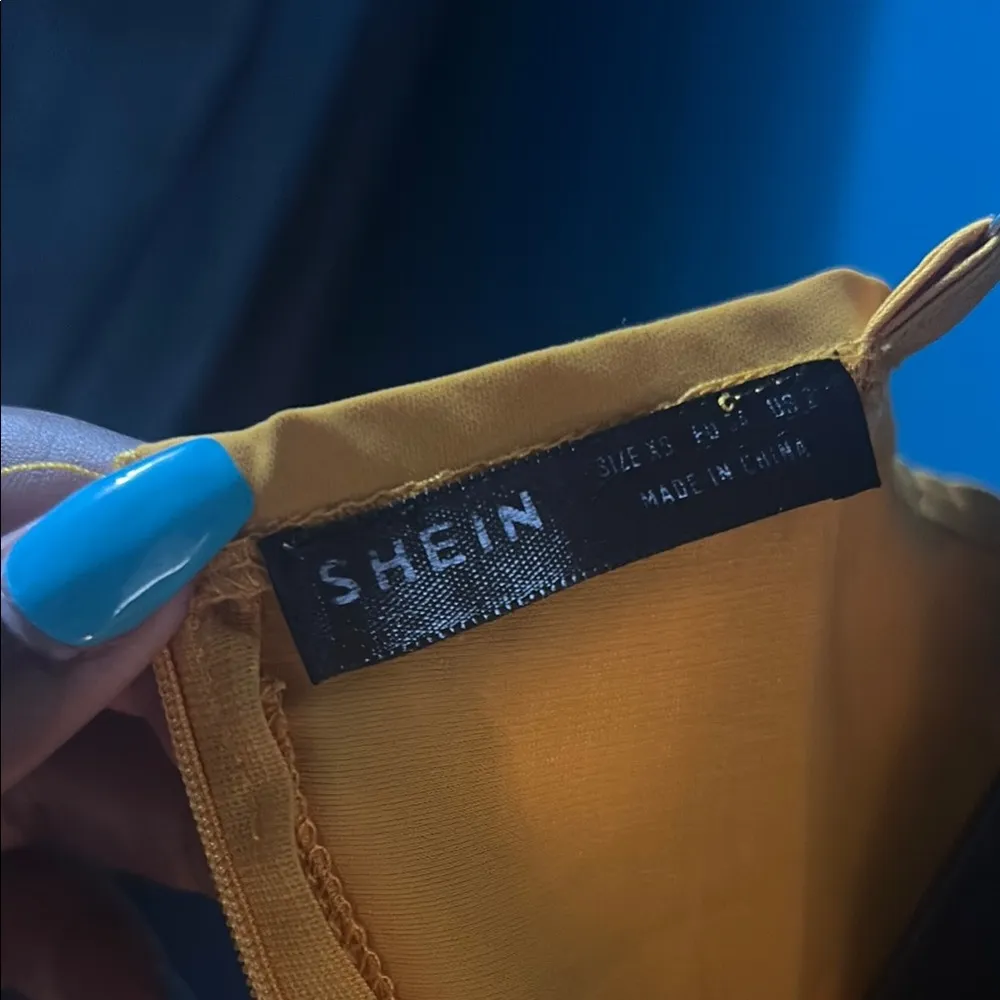 Shein Yellow Romper with Ruffle Details - Image 2