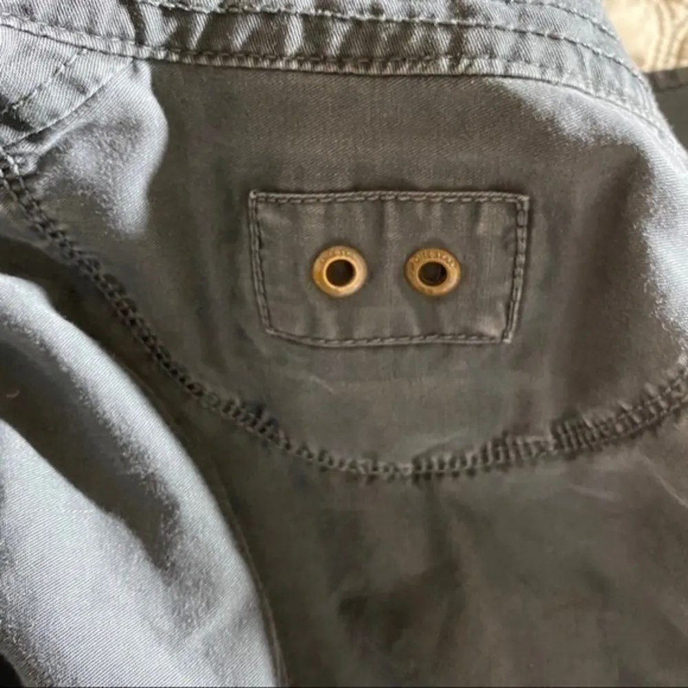 Converse One Star Olive Grey Full Zip Utility Jacket S - Image 10