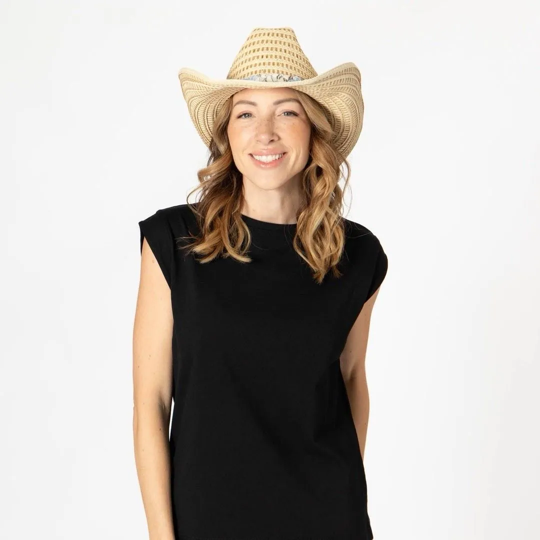 San Diego Hat Company Cowboy Hat Mixtec Looped Crochet Braided Band SDHC NWT - Image 4