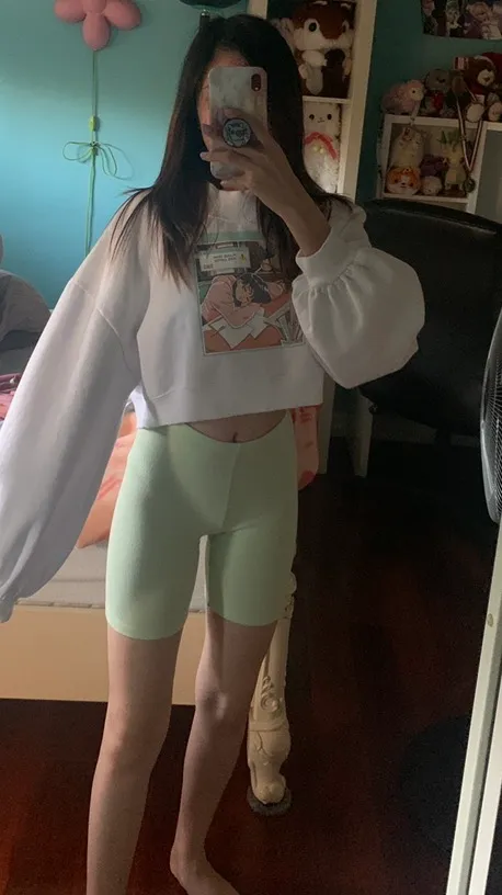 PacSun Mint Biker Shorts - Image 4