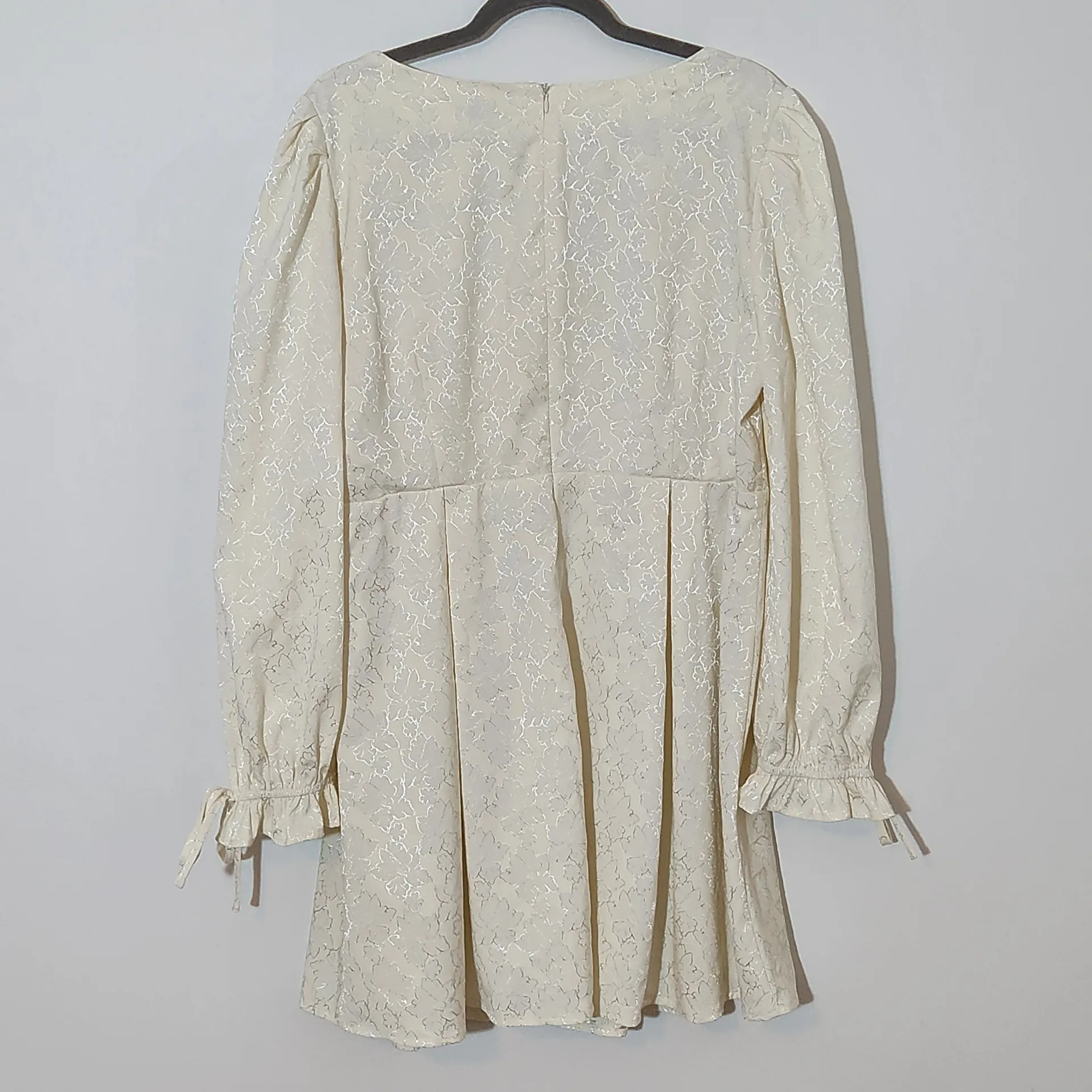 Lulus Cream Long Sleeve Mini Cocktail Dress Size XXL Lulus Cream Mini Dress - Image 5