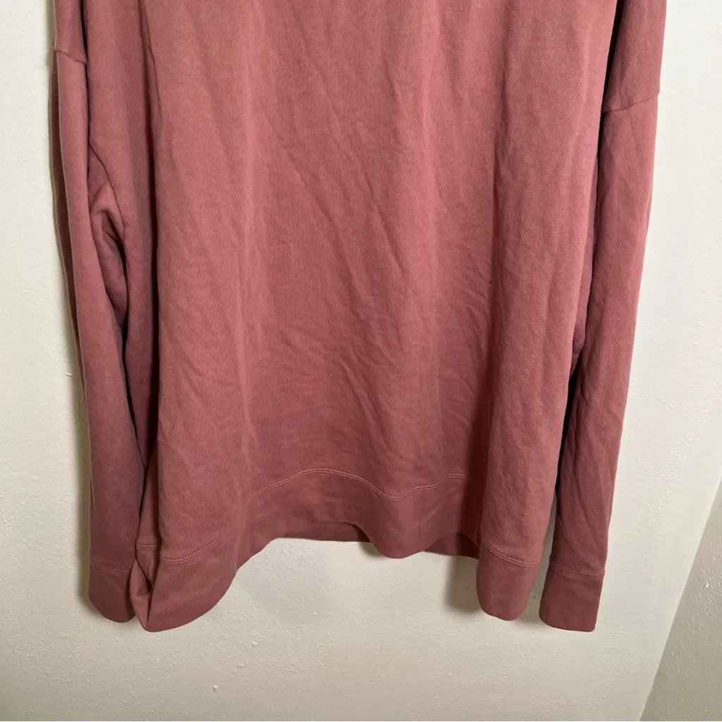 Fabletics Zaylee Cross Front Off Shoulder Pullover Orchid Smoke XL - Image 9