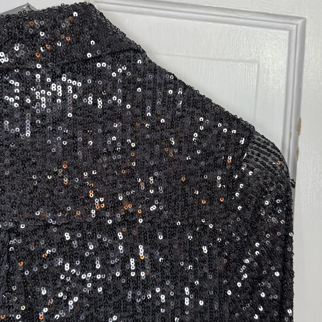 Untuckit Women’s Sequin Charcoal Harlow Long - Image 11